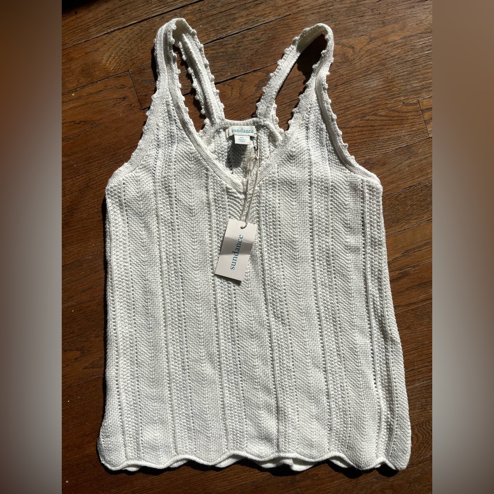 Sundance White Knit Women's Top